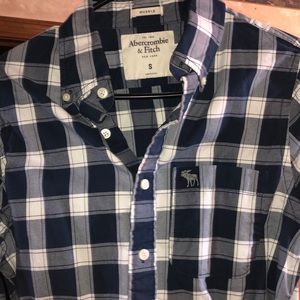 Blue Plaid Abercrombie Button Shirt